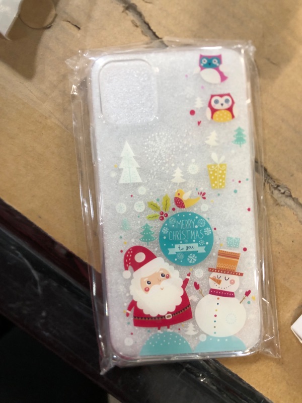 Photo 2 of **see picture for reference***Foreverluck Christmas iPhone 11 Case for Women, Cute iPhone 11 Protective Case with Non-Fading Floral Design Soft & Flexible Bumper Shockproof Cover, 6.1 Inch Christmas/Sack iPhone 11