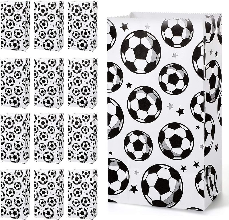 Photo 1 of  Soccer zipper Bags, Candy Goodie Treat Bags 100pcs