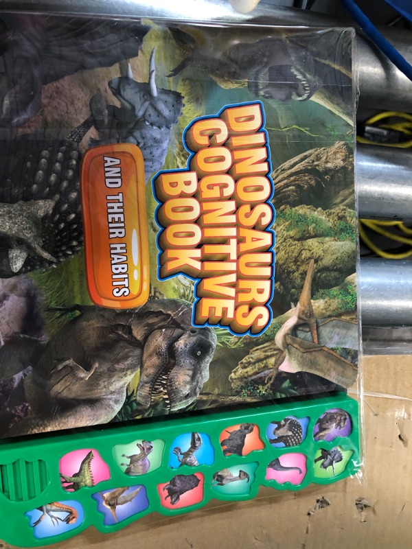 Photo 2 of Dinosaur Toys for Kids,Dinosaur Sound Book with Pack of 12 Toy Dinosaurs Figures,