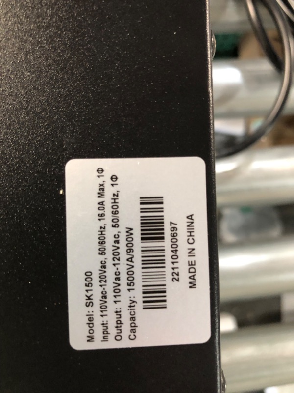 Photo 3 of 1500VA UPS Battery Backup 900W Intelligent LCD Battery Backup and Surge Protector,Uninterruptible Power Supply,Battery Backup for Computer SK1500 2.0