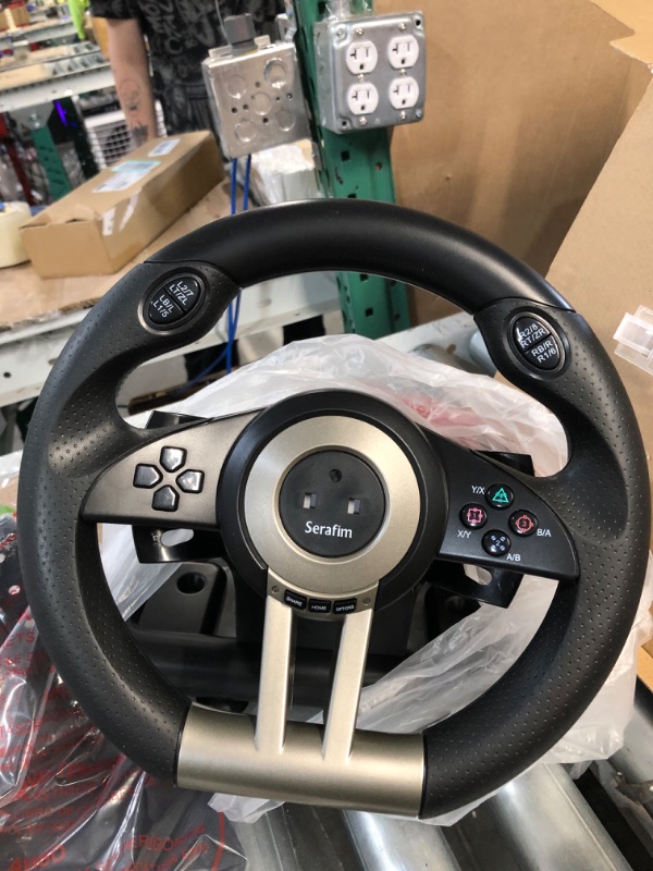 Photo 3 of Serafim R1+ Gaming Steering Wheel Supports 9 Platforms: XBOX ONE / XBOX Series X&S / PlayStation / Switch / PC / iPhone / Mobile/ PS3 / PS4