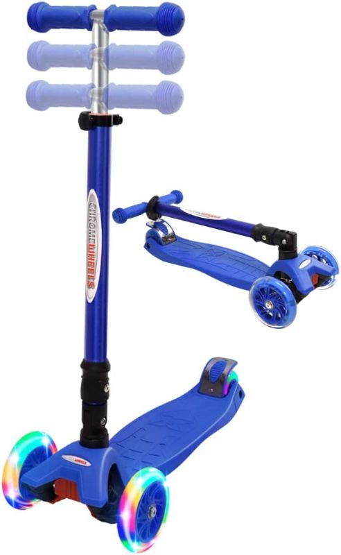 Photo 1 of ChromeWheels Scooters for Kids, Deluxe Kick Scooter Foldable