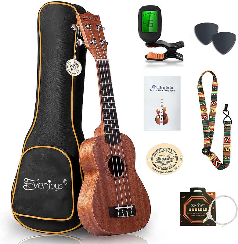 Photo 1 of Everjoys Soprano Ukulele Beginner Pack-21 Inch