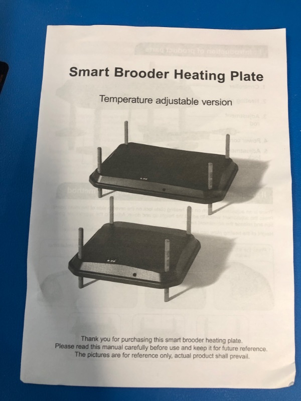 Photo 3 of *SEE NOTES Chick Brooder Heating Plate 16" x 16" ,with Temperature Set Chicks Heating Plate ?with Adjustable Height ,with Adjustable Warms Up to 30 Chicks - 42 Watts