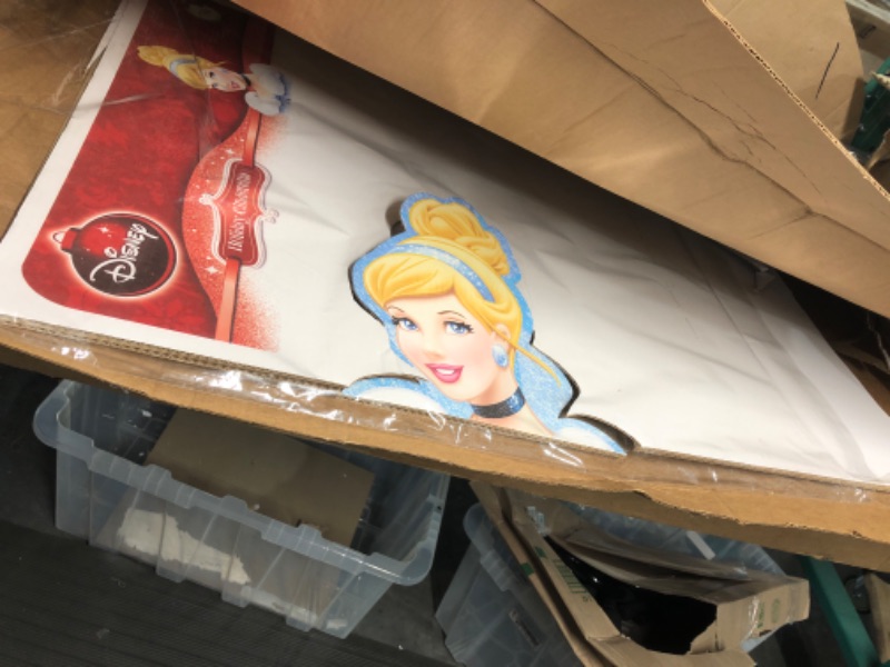 Photo 2 of *SEE NOTES Advanced Graphics Cardboard People Holiday Cinderella Life Size Cardboard Cutout Standup - Disney Holiday Collection