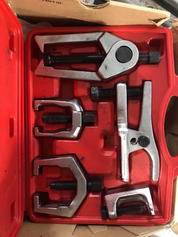 Photo 1 of *SEE NOTES Orion Motor Tech 5-in-1 Ball Joint Separator, Pitman Arm Puller, Tie Rod End Tool Set for Front End Service, Splitter Removal Kit (RD06)
