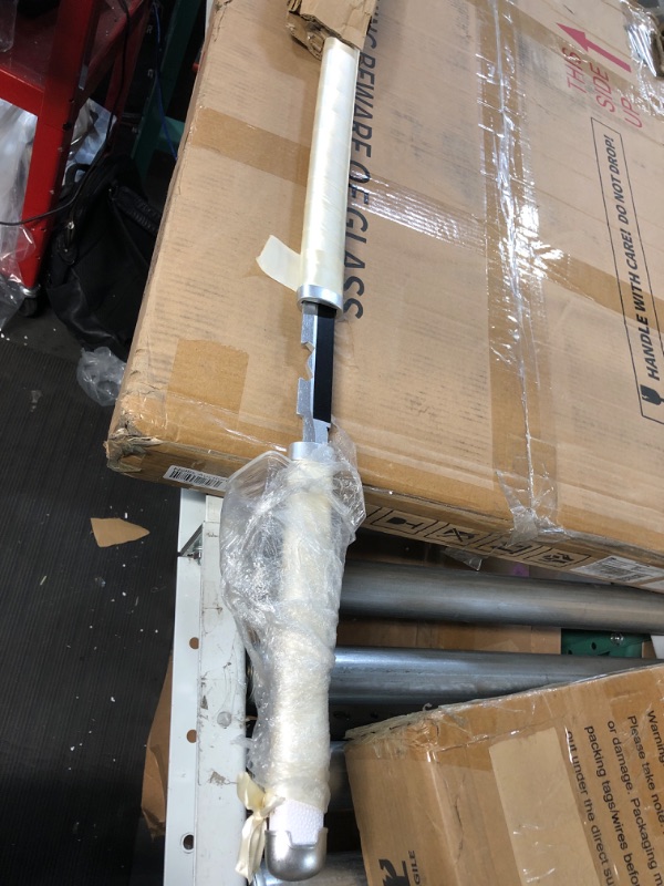 Photo 1 of *SEE NOTES Bamboo Demon Slayer Sword 41inch ,with Display Stand and Belt, Rengoku Sword /Tanjiro Sword /Zenitsu Sword /Anime Original Texture ,for Demon Slayer Cosplay and Collection,Various Styles Available Cream-coloured Inosuke