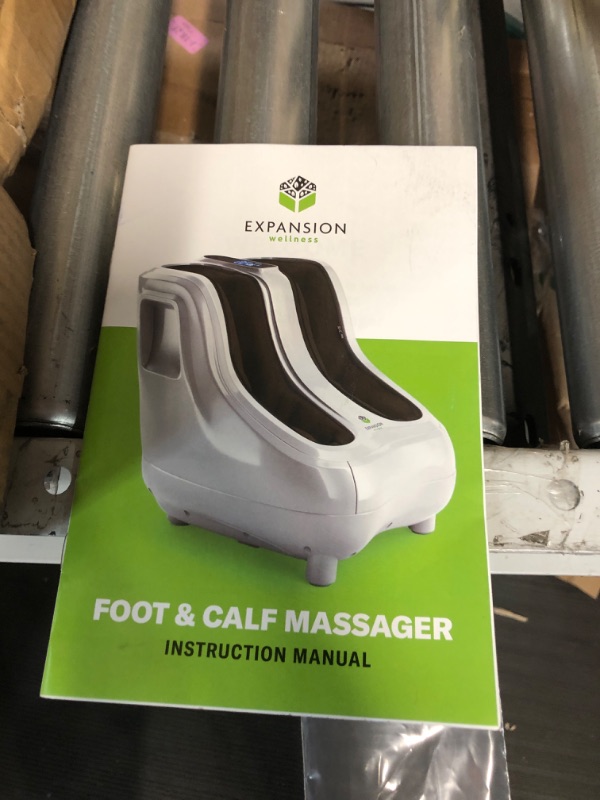 Photo 2 of *SEE NOTES KoolerThings Shiatsu Heated Foot and Cal Massager Machine to Relieve Sore Feet, Ankles, Calfs and Legs, Deep Kneading Therapy, Relaxation Vibration and Rolling & Stimulates Blood Circulation Silver