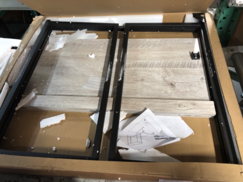 Photo 1 of Leopard Outdoor Products Folding Computer Desk for Small Spaces (Black/Greige)