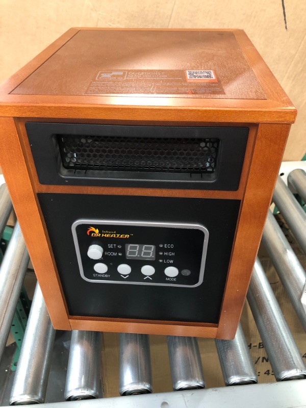 Photo 2 of *UNTESTED* Dr Infrared Heater Portable Space Heater, 1500-Watt Original Cherry