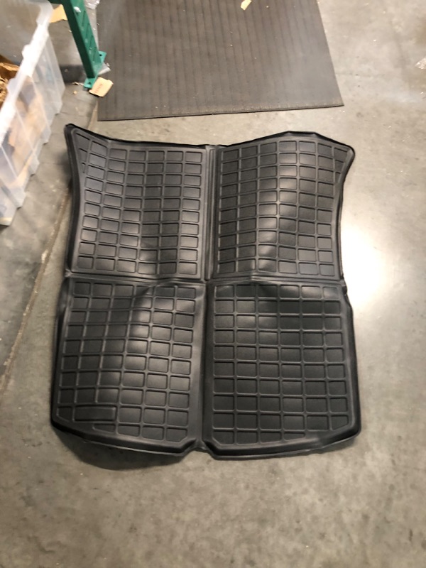 Photo 2 of Fit Tesla Trunk Mat Cargo Liner All Weather TPE Mat for Tesla (Model Y?Rear Trunk Mat?)