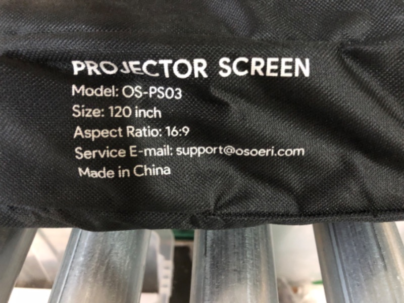 Photo 3 of Projector Screen with Stand 120 inch