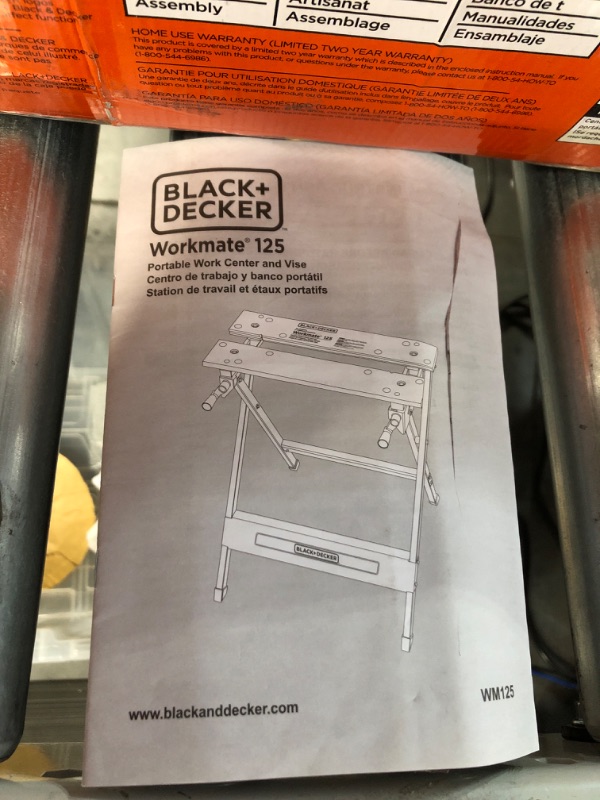 Photo 2 of [USED] BLACK+DECKER Workmate Portable Workbench, 350-Pound Capacity (WM125)