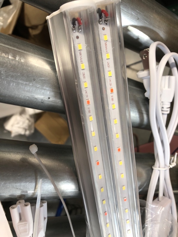 Photo 3 of [USED] SZHLUX T5 Grow Lights, Grow Light Strip 2FT 20W (2×10W) Full Spectrum Linkable LED Grow Light, Sunlight Plant Light for Indoor Plants 2FT 10W White