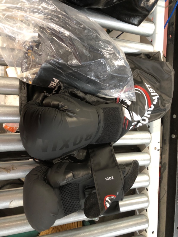 Photo 2 of [USED] Prorobust Punching Bag for Adults, 4ft PU Heavy Boxing Bag Set with 12OZ Gloves 