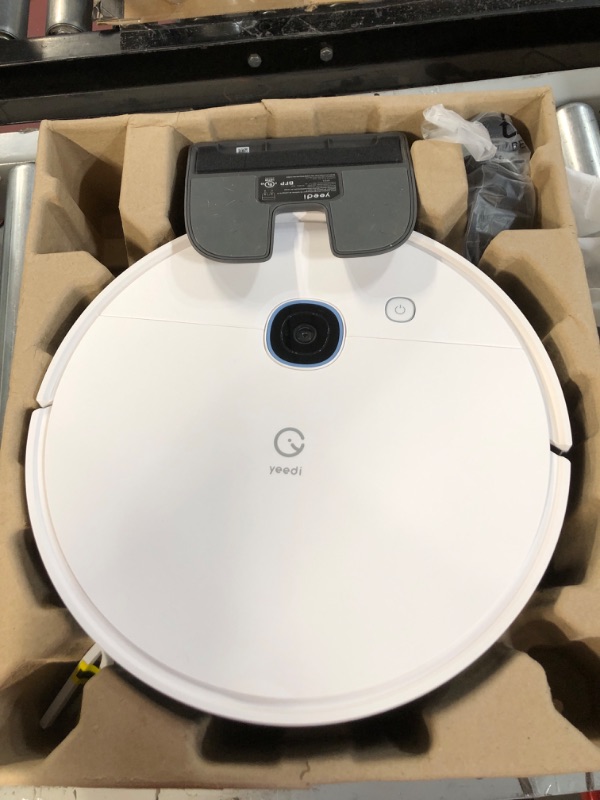 Photo 2 of [USED] Yeedi vac x Robot Vacuum, 3000Pa Strong Suction Power, Carpet Detection, Smart Visual Mapping Navigation,Editable Home Map,Cleaning Schedule, Virtual Boundary