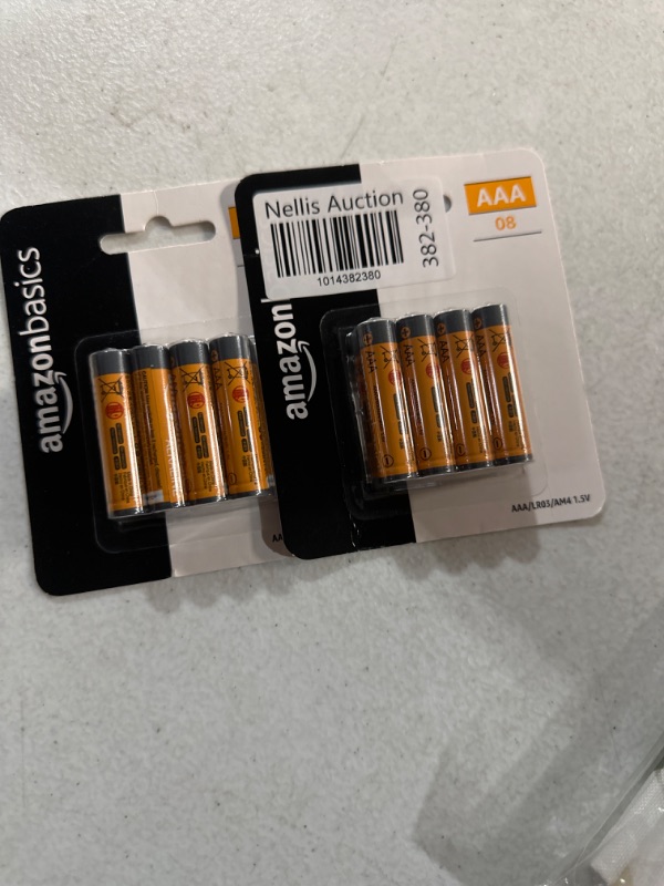 Photo 2 of Amazon Basics 8 Pack AAA High-Performance Alkaline Batteries, 10-Year Shelf Life, Easy to Open Value Pack,8 Count (Pack of 2)