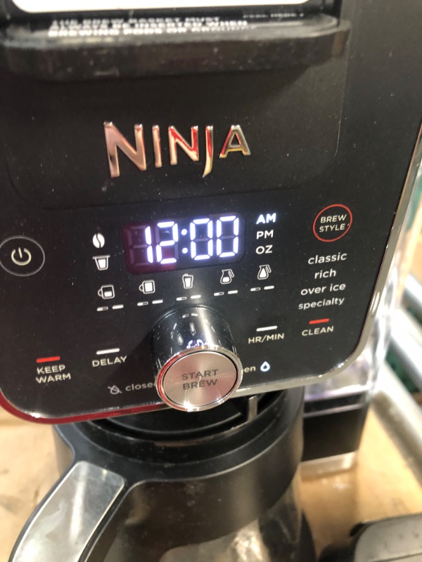 Photo 2 of **SEE NOTES**
Ninja CFP201 DualBrew System 12-Cup Coffee Maker, Single-Serve for Grounds & K-Cup Pod Compatible, 3 Brew Styles, 60-oz. Water Reservoir & Carafe, Black