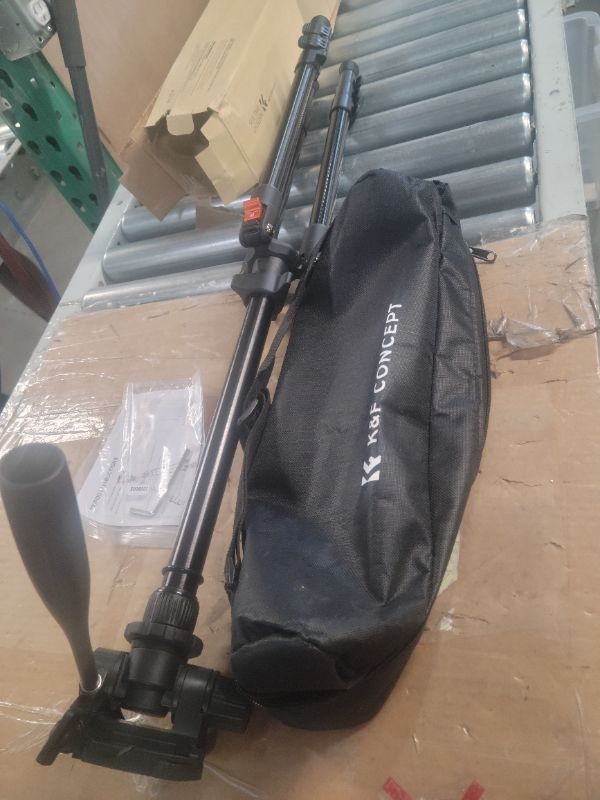 Photo 1 of **SEE NOTES**
K&F Concept 64 inch/162cm Video Tripod,Lightweight Travel Tripod with 3-Way Swivel Pan Tilt Head Load 3kg/6.6 lbs,Cellphone Holder 