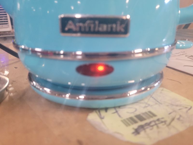 Photo 4 of **SEE NOTES**
Anfilank Gooseneck Electric Kettle (1.0L), 100% Stainless Steel BPA Free Classic Pour Over Coffee Kettle, 1500-Watt Quick Heating-Turquoise