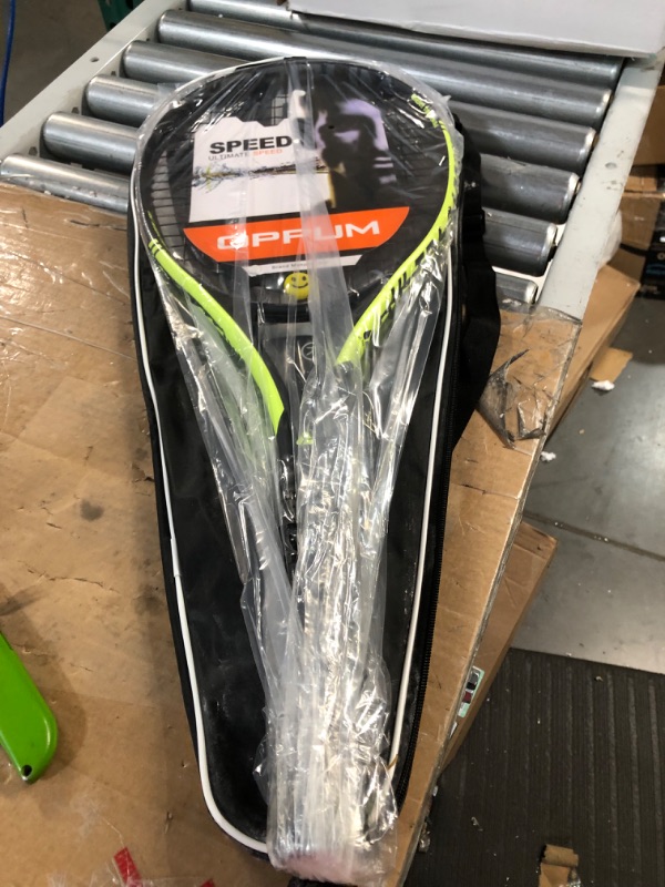 Photo 3 of **SEE NOTES**
OPPUM Adult 27" Graphite 100% Full Carbon Pro Tennis Racket, 360 Super Light Speed ??Team, (Black Yellow)