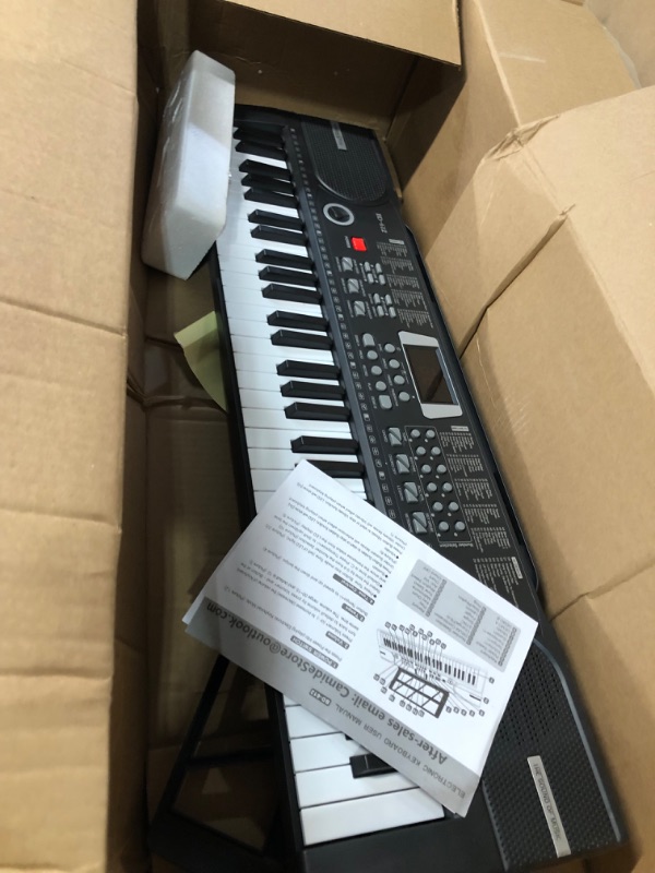 Photo 2 of 61 Keys Keyboard Piano, Camide Electronic Digital Piano with Built-In Speaker Microphone, 