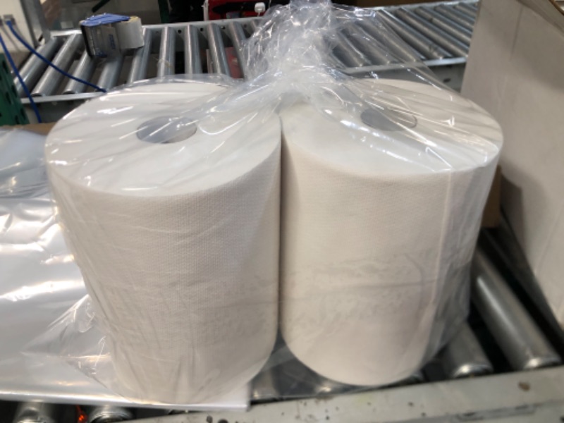 Photo 1 of 2 WHITE PAPER TOWEL ROLLS 