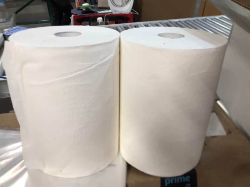 Photo 1 of 2 WHITE PAPER TOWEL ROLLS 