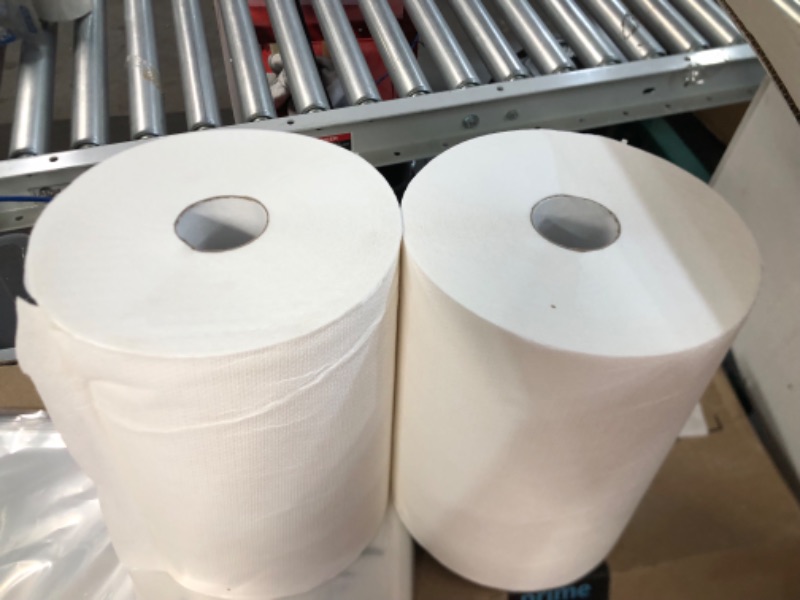 Photo 1 of 2 WHITE PAPER TOWEL ROLLS 