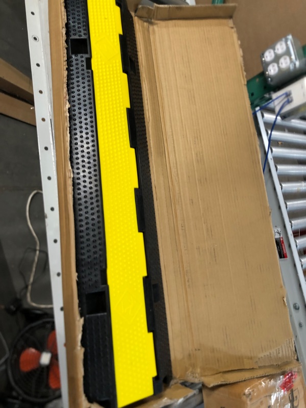 Photo 2 of **USED** YONSHENG Rubber Cable Ramp Cord Cover Cable Protector Ramps Wire Hose Protective 1 Channel 22000Lbs 1 pack