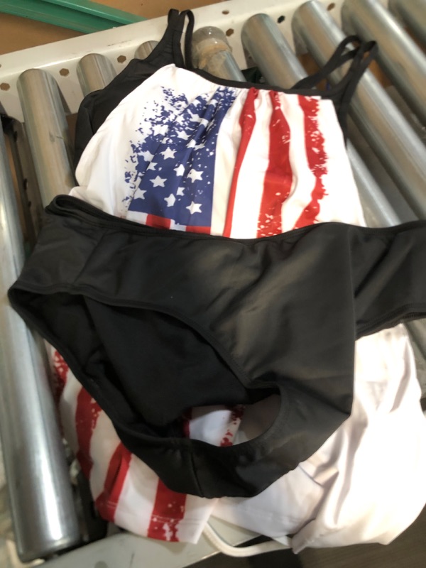 Photo 2 of [stock photo similar] American Flag Two Piece Swim Suit 2XL