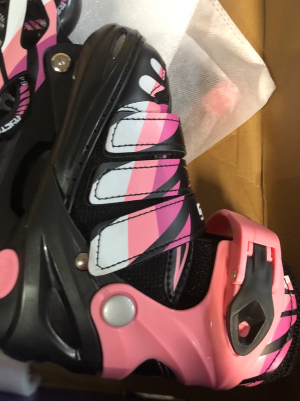 Photo 2 of Nyctus Adjustable Kids Inline Skates with Light up Wheels, Inline Roller Skates for Beginners, 