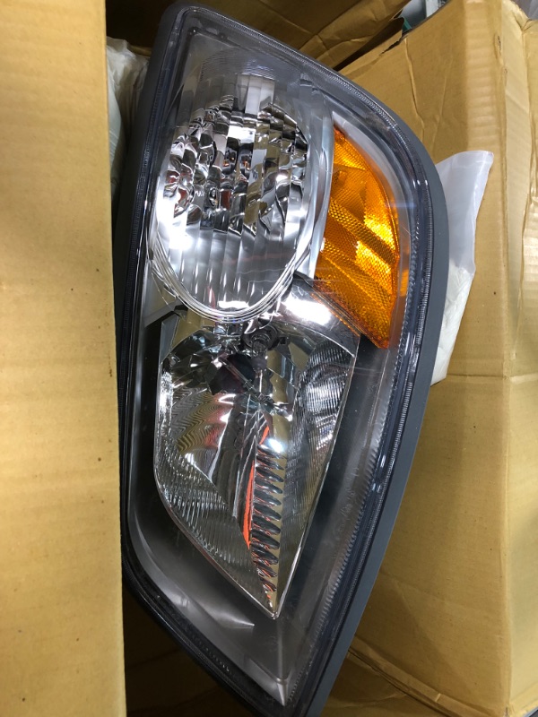 Photo 1 of AS AUTOLIGHTS 2005-2010 Chevy Cobalt Headlight Assembly Replacement for 2005-2010 Chevy Cobalt/2005-2006 Pontiac Pursuit/2007-2009 Pontiac G5 with Chrome Housing Amber Reflector Clear Lens OE Replacement A-Chrome Housing Amber Reflector Clear Lens