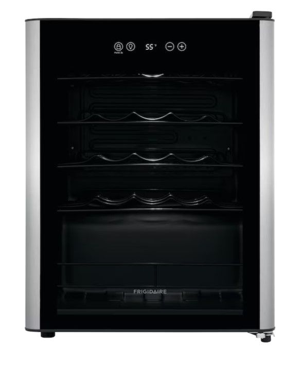 Photo 1 of *MINOR DAMAGE*
Frigidaire 19.125-in W 24-Bottle Capacity Black Freestanding Wine Cooler