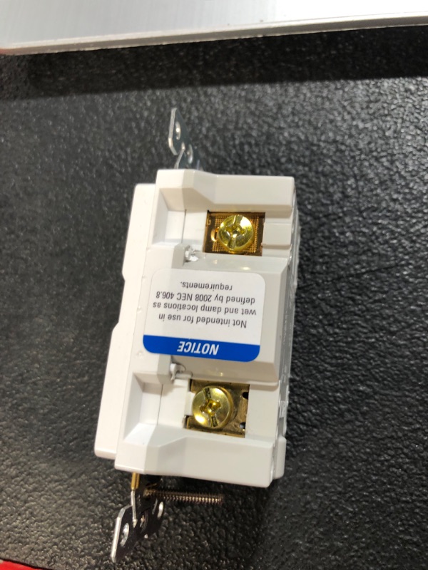 Photo 1 of Eaton 20-Amp 125-volt GFCI Residential Decorator Outlet, White