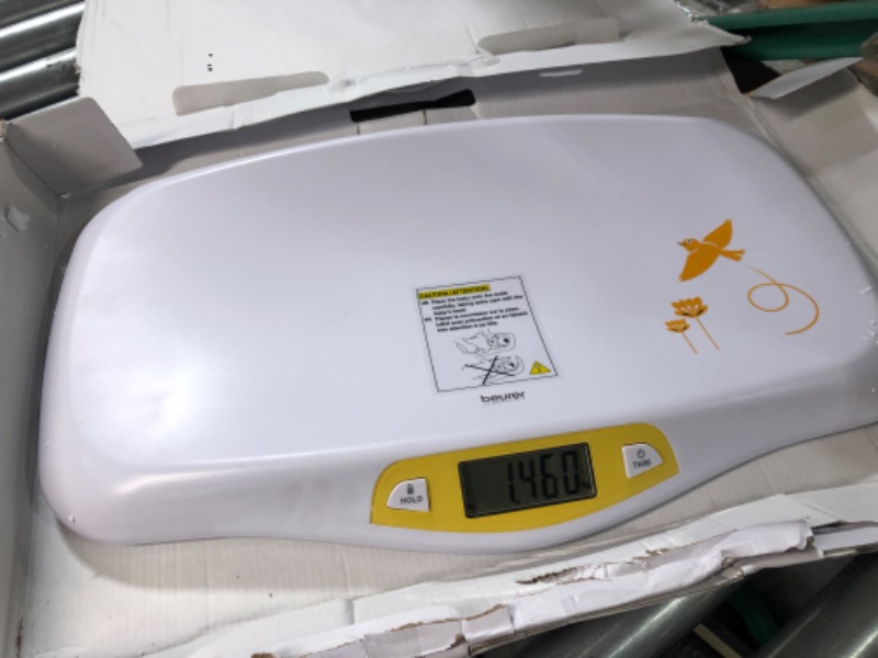 Photo 3 of Beurer BY80 Digital Baby Scale, Infant Scale for Weighing in Pounds, Ounces, or Kilograms up to 44 lbs, 