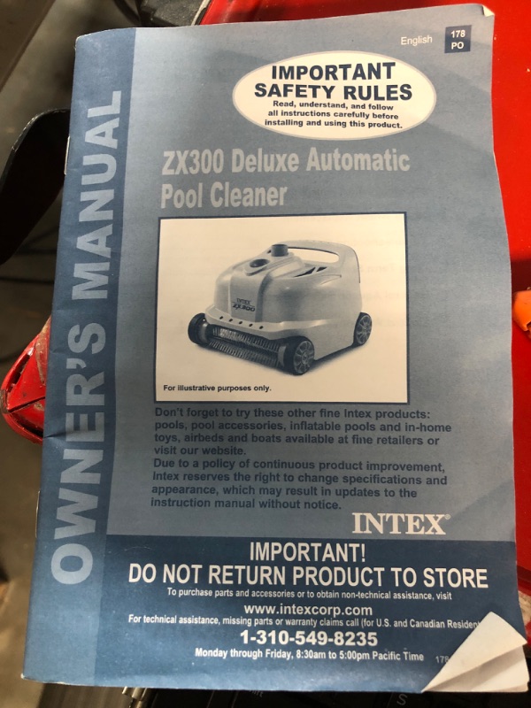 Photo 2 of  Intex 700 Gal per Hour Automatic Pool Cleaner Robot Vacuum 