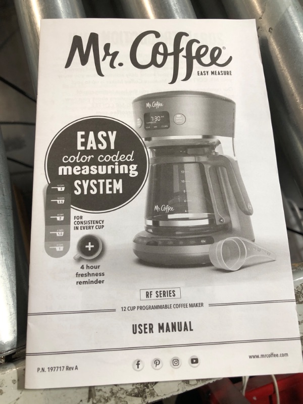 Photo 2 of **SEE NOTES** Mr. Coffee Easy Measure 12 Cup Programmable Maker 