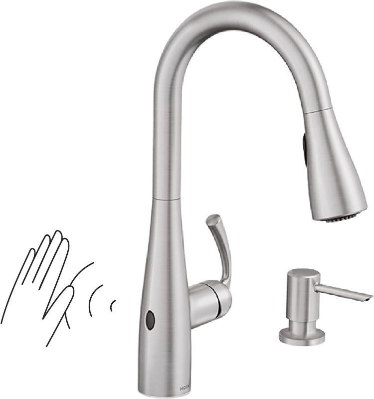 Photo 1 of **SEE NOTES** Moen Spot Resist Touchless One-Handle Kitchen Faucet  DARK BROWN