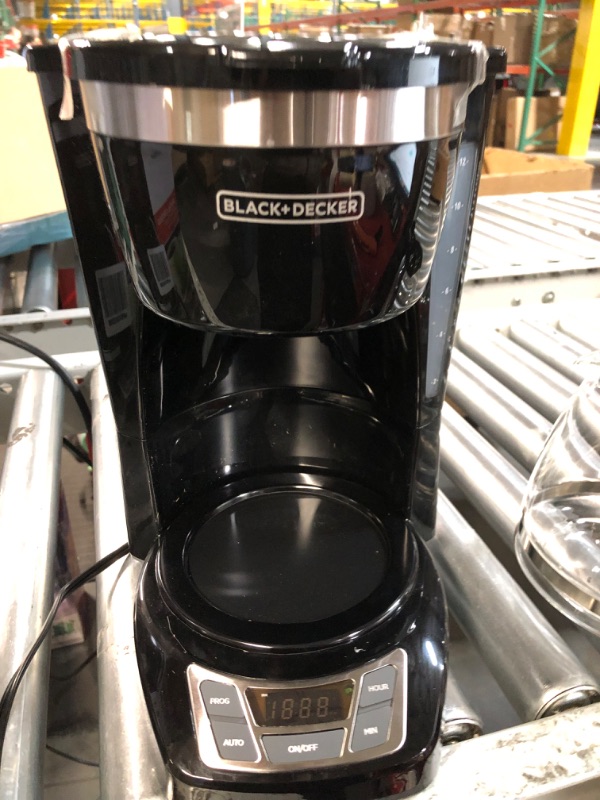 Photo 5 of **BROKEN HANDLE**
Black+Decker CM1160B 12-Cup Programmable Coffee Maker, Black/Stainless Steel