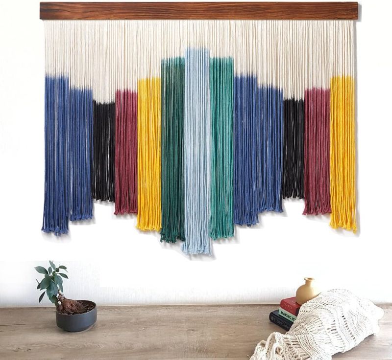 Photo 1 of **SEE NOTES** Mokof Large Macrame Wall Hanging, for Boho Home Wall Decor, 43"x28''