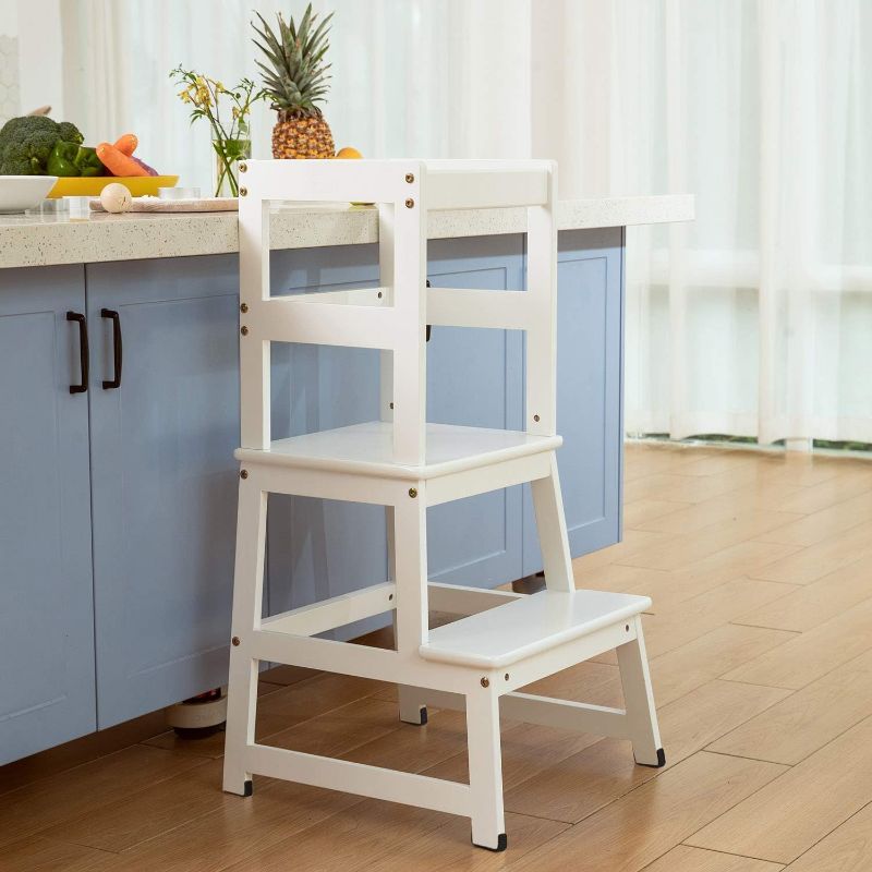 Photo 1 of **SEE NOTES** Kitchen Step Stool for Kids and Toddlers with Safety Rail Children - BLACK