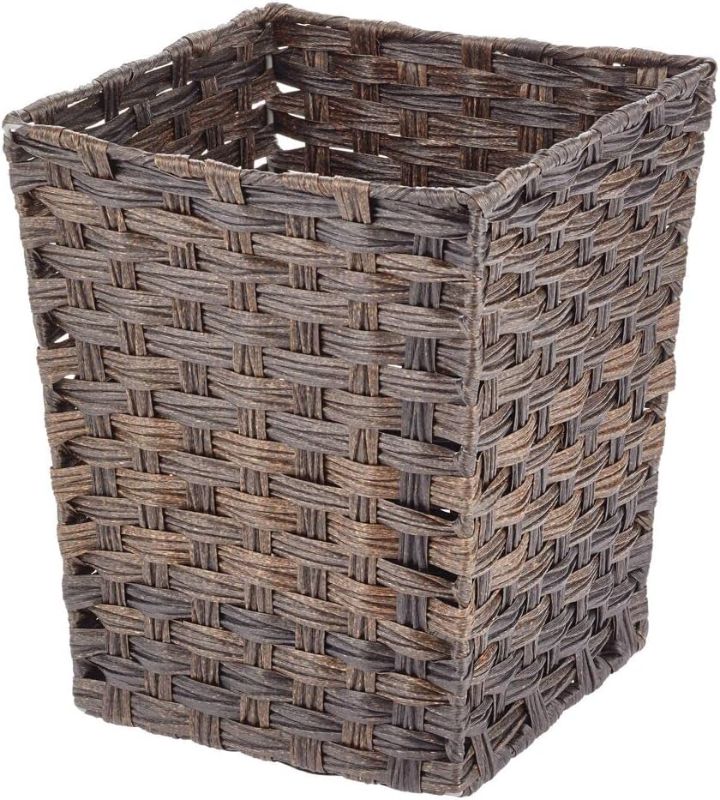 Photo 1 of **SEE NOTES** mDesign Small Woven Basket Trash Can -- 12'' H , 8'' W