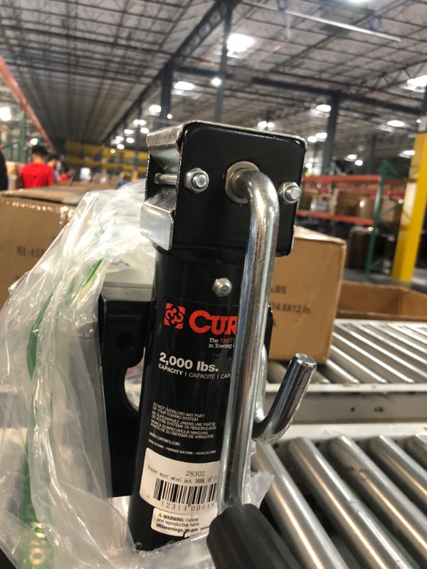 Photo 3 of CURT 28302 Weld-On Bracket-Style Swivel Trailer Jack, 2,000 lbs. 10 Inches Vertical Travel