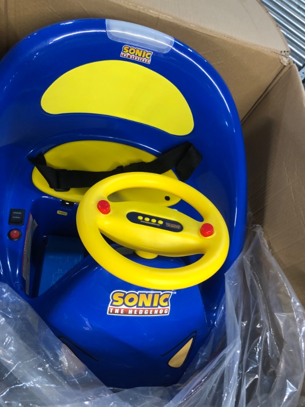 Photo 5 of **SEE NOTES
**Sonic The Hedgehog Bumper Car for Kids, 2 Speed Electric Bumper Car Vehicle, Toddler Bumper Car with Remote Control and 360 Degree Turning, 12V 20W Motor, LED Lights, Gifts for Toddlers Ride On Bumper Car