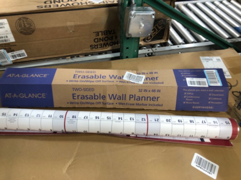 Photo 1 of AT-A-GLANCE 2023 Erasable Calendar, Dry Erase Wall Planner, 48" x 32", Jumbo, Vertical/Horizontal, Reversible (PM32628) Jumbo 2023 New Edition