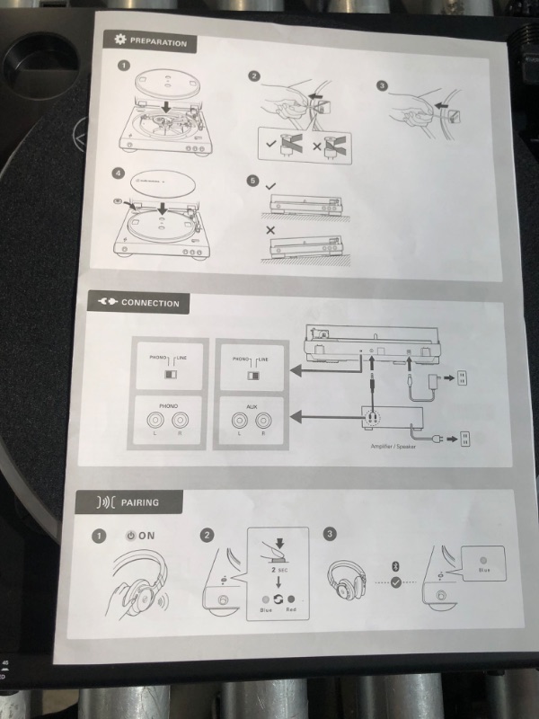 Photo 5 of **SEE NOTES** MINOR DAMAGE-- Audio-Technica Fully Automatic Belt-Drive Stereo Turntable
