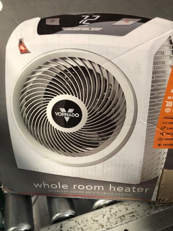 Photo 3 of ***PARTS ONLY***
Vornado AVH10 Vortex Heater with Auto Climate Control, 2 Heat Settings, White AVH10 — Auto Climate Heater