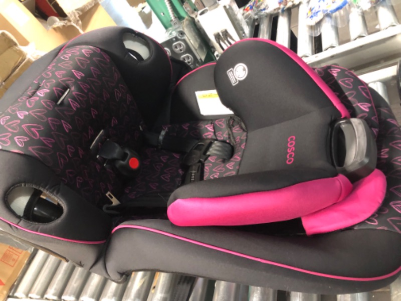 Photo 2 of **SEE NOTES** Evenflo Advanced SensorSafe 3-in-1 Combination Seat, PINK HEARTS 