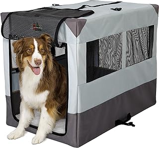 Photo 1 of **SEE NOTES** COLLAPSABLE PET CRATE - XL - STAINED